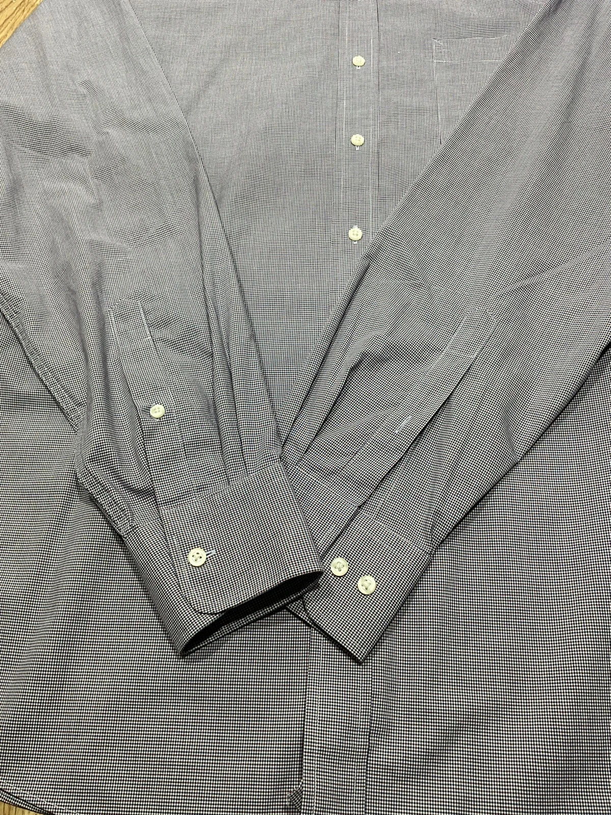 Chemise Tommy Hilfiger Regular Fit 16.5 36-37 Preppy 100% Coton Bordeaux Bleu Marine – photo 3